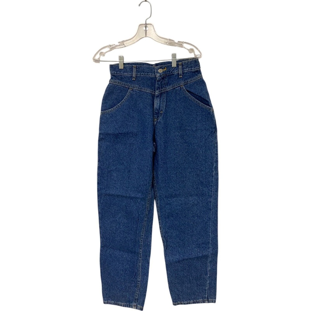 Lee Vtg Relaxed Fit High Waist Straight Leg Blue Mom Jeans Womens Petites 10 NWT